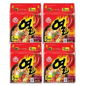 오뚜기 열라면 120g 20개 멀티 봉지라면