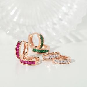 [수앤수][925실버] 쉐론 원터치 이어링 (22ES006)