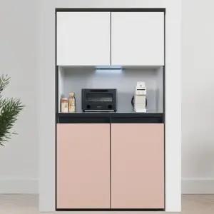 2단1000 빌트인 냉장고형 주방수납장 비스포크 오브제 홈카페 팬트리장