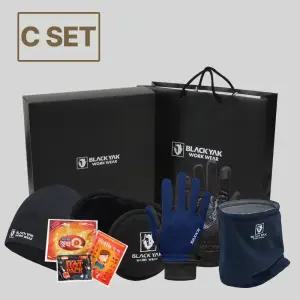 [블랙야크] 겨울 방한용품 비니 귀마개 보온장갑 넥워머 선물세트