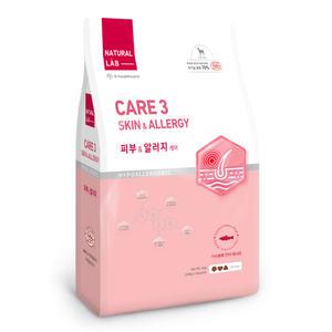 네츄럴랩 케어3 유기농70% 피부 알러지예방 가수분해 기능성 강아지사료 대용량 6kg