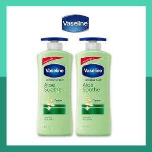 (2개) 바세린 바디로션 인텐시브케어 알로에 수드 로션 600ml