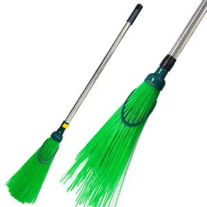 야외 도로비 청소빗자루 눈빗자루 / 레버형 홀더형 선택1