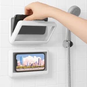 [비블럭]워터세이프티 360도 욕실 방수 휴대폰 거치대(3colors) 샤워실 화장실 홀더