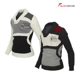 그렌에코 ges23103 남성 해치카라 골프백자수 방풍니트/스판안감