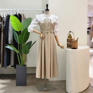 [대구백화점][4CUS]벨티드 A라인 뷔스티에 롱원피스(FS4A9OP5756)