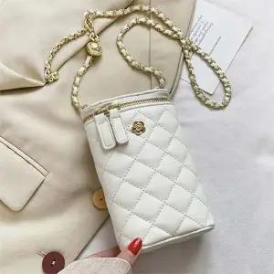 [셀러허브][라일리] Rly 유행 캐주얼 핸드폰 가방 여성  흰색 메신저백 (S9509127)