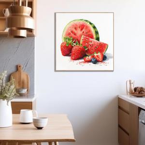 수박그림 여름 과일 열대 시원 색채 풍미 수분 인테리어액자 카페 주방 그림 강추