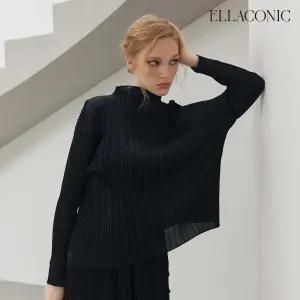 [파격 초특가] 엘라코닉  플리츠 블라우스 *