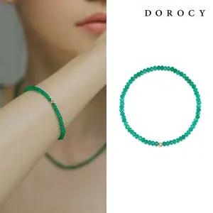 [도로시] 14k 컬러 플레어 팔찌(천연석)_칼세도니아