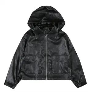 [코데즈컴바인](신세계 사우스시티) 크롭 후드 글리터 레더점퍼 (CJC-LE503W8)