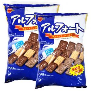 코스트코 일본 부르봉 알포트 초콜릿 798g 2봉 대용량 초콜렛 비스킷 초코