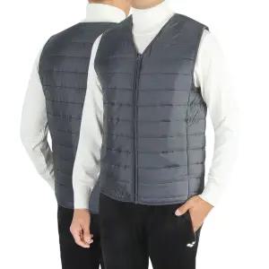 오피스룩 남성 V넥 경량 패딩조끼 VWWF-241