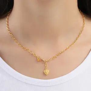 여자 순금 목걸이 11.25g 24k [하트라운드]