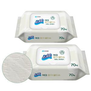 저자극 물티슈 캡형 70매 24팩세트 약산성 무색소 종이