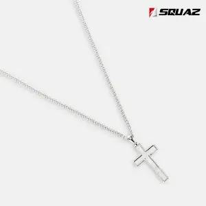 목걸이 써지컬스틸 줄 여자 남자 커플 십자가 711ZIDA