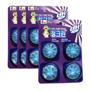 이지오프뱅 청크린 드롭형 4P 4개 변기세정제