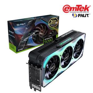 PALIT 지포스 RTX 5090 GAMEROCK D7 32GB 이엠텍 (정품) 그래픽카드 VGA