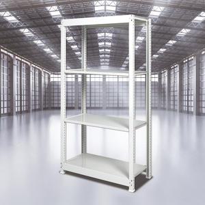 부원진열장 경량랙 철제선반 무볼트 조립식 앵글 창고 선반 철제랙 4단