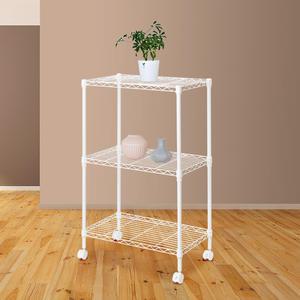 [리벤스] 화이트 메탈렉 철제선반 3단 선반(600)