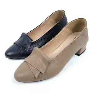 의정부수제화 소가죽 키높이 통굽 푹신한 쿠션 여성 정장 편한구두 여자 통굽힐 4cm