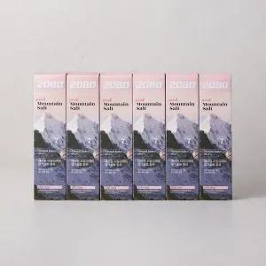 2080 퓨어 마운틴 핑크민트 솔트 치약 150g x 6개