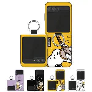 갤럭시 Z플립6 플립 6 5 4 3 케이스 정품 스누피 쏭 핑거링 고리형 카드수납 마그네틱도어 범퍼