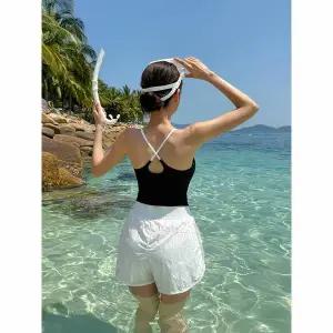 [하프클럽/비바럽]카이엔 크롭 브라탑 SW20297F 여름 나시탑 배색 비키니 모노키니 패드일체형 래쉬가드 이