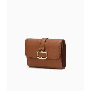 [NS홈쇼핑]DCWA5F551 닥스 버크백 샬롯 브라운 D장식 소가죽 반지갑[35229567]