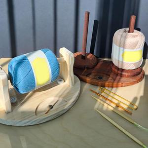 하트 얀홀더 뜨개질용 회전판 실패꽂이 뜨개실 실와인더 실걸이