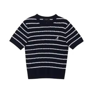 우먼스 스트라이프 니트 1901 네이비 (KREWKN19010)