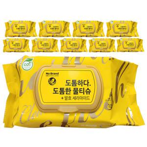 노브랜드 도톰한 물티슈 100매 10팩
