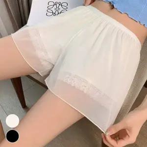 이중 레이스 비침방지 속바지 레이스바지 헴라인속바지 치마속바지 골지속바지