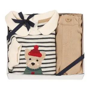 갤러리아 (백일,돌,예쁜아기옷)CR)도기STRIPE상하세트(45A13-610-04)