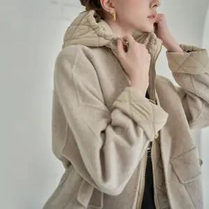 [르니앤맥코이]퀼팅 후드라이너 세트 핸드메이드 숏코트 MK11HJ216HJY