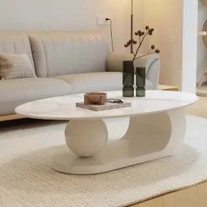 대리석 소파형 세라믹 쇼파테이블 카페 둥근 인테리어 가구