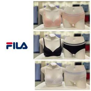 휠라언더웨어 푸딩 밴드 포인트 와이어 브라팬티 여성세트 FI4BAH DRH1446F