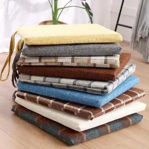 키밍 사각 방석 쿠션 린넨 사계절 사무실 매트/학생용/식당/식탁/사무용/인테리어/네모/회의실/의자