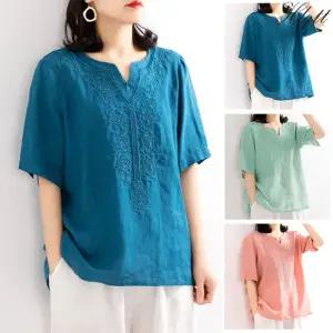 [루미루나]엔틱자수린넨셔츠3종