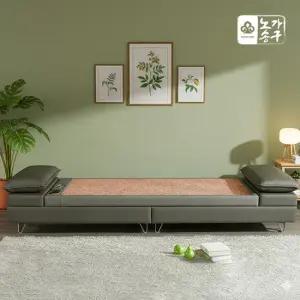 노송가구 엘란2 천연가죽 참볼 흙쇼파 평상형 카우치 온열소파