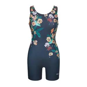 [레노마수영복](김해점)*지퍼백+끈주머니 2종 증정* 여성 플라워 U백 3부반신수영복/LF2F861-DG