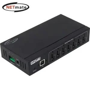 넷메이트 산업용 USB2.0 7포트 허브 IU-180 자재