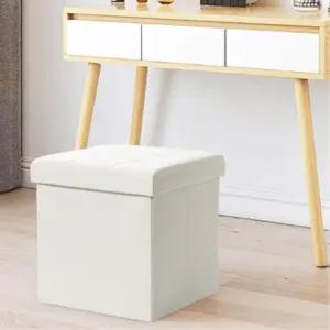 수납형 보조 벤치 1인 접이식 스툴 의자 뚜껑 정리함 스툴테이블 스툴의자 스톨