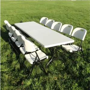 kallus 접이식 브로몰딩 의자 4개묶음 행사용 캠핑 간이 야외 테라스 카페