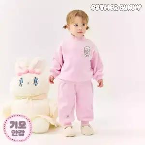 [에스더버니리틀] 크림버니포인트벨로아기모상하복