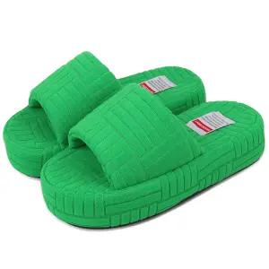 슈퍼카미트 남녀공용 테리 오픈형 슬리퍼 거실화 룸슈즈