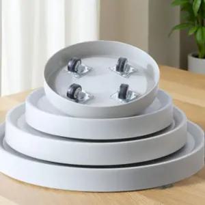 공기 청정기 받침대 이동식 원형 바퀴달린 다용도 화분 거치대 33.2cm