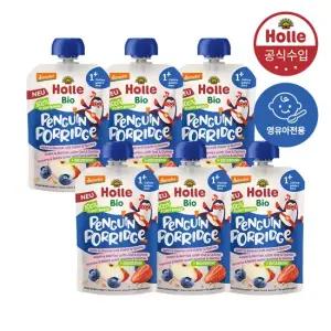 [홀레] 유기농 오트밀 퓨레-펭귄 포리지 6개세트