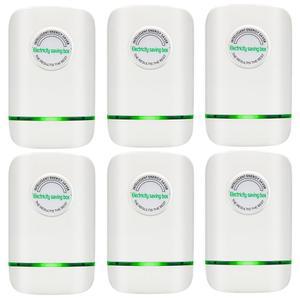 피노노 전기 절약 박스 2025 절전 프로 X, 스톱 와트 에너지 장치 - 전압 안정기 및 전류 균형기, 미국 플러그 90V-250V 30KW, 화이트, 6팩으로 요금 절감