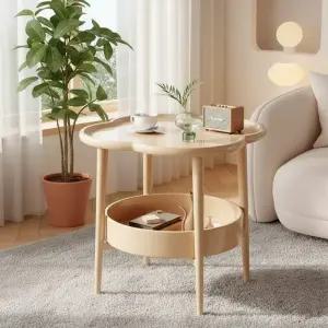 원형 2단 수납함 사이드 테이블 침실 거실 인테리어 디자인 예쁜 트레이 협탁